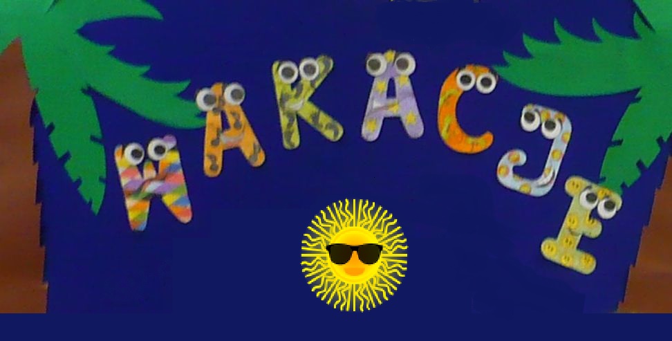 napis wakacje